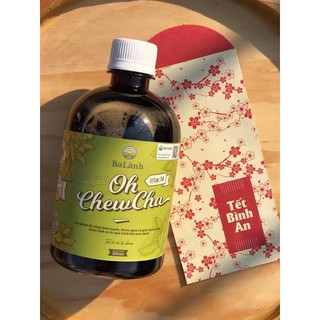 Nước trái cây lên men - Oh chewcha bạc hà (chai 500ml)