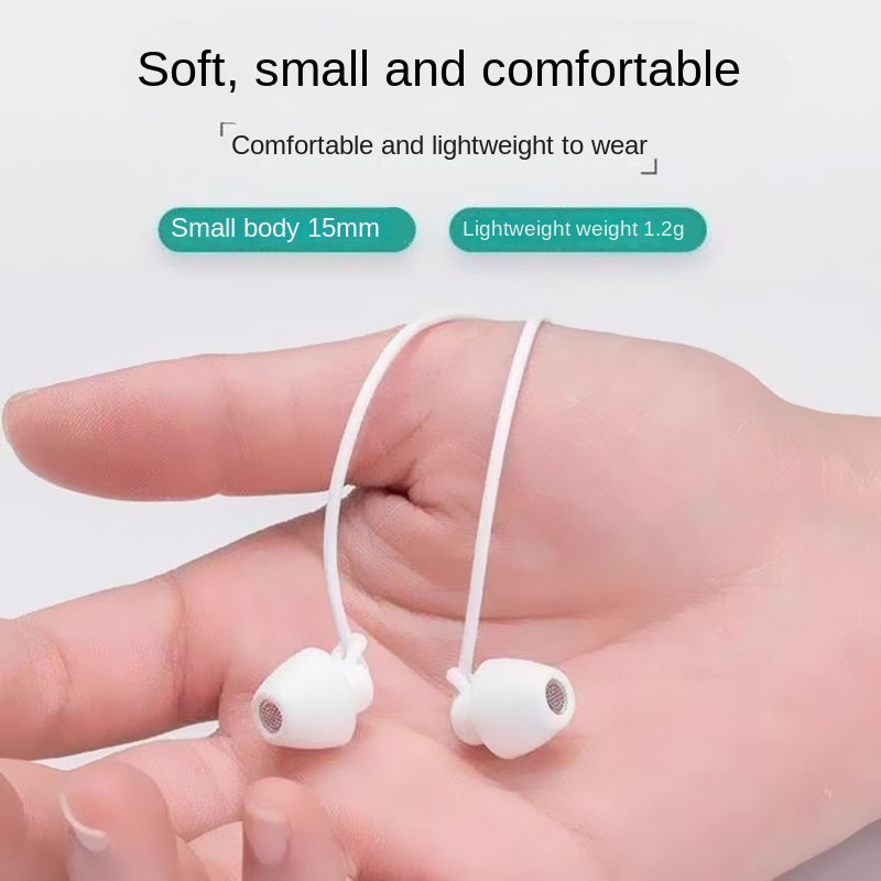 Tai Nghe Nhét Tai Tai nghe ngủ HiFi mặt silicon mềm mại chống ngủ tai nghe nhét tai có micrô