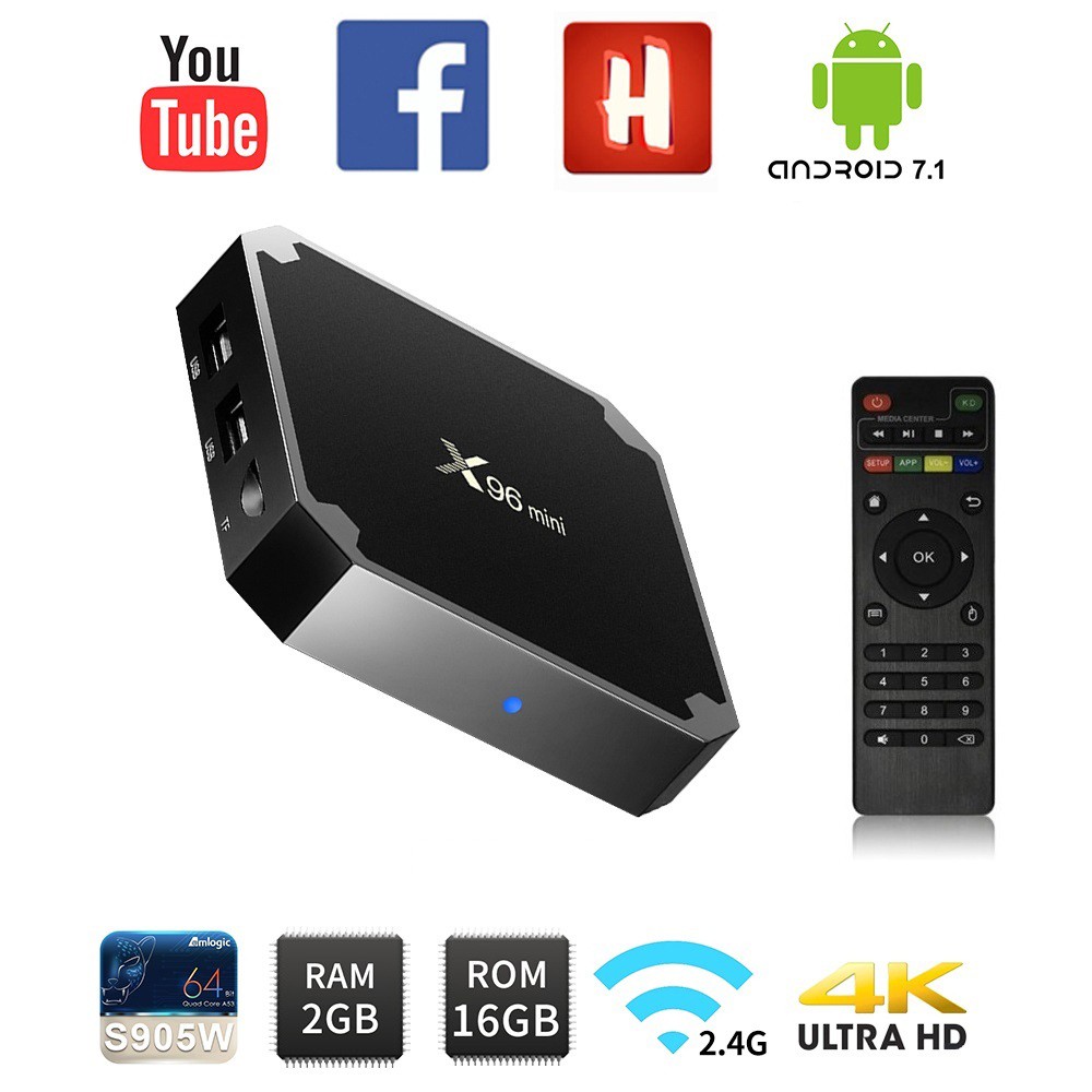 Android TiVi Box X96 mini Ram 2gb Rom 16gb 4K hãng phân phối