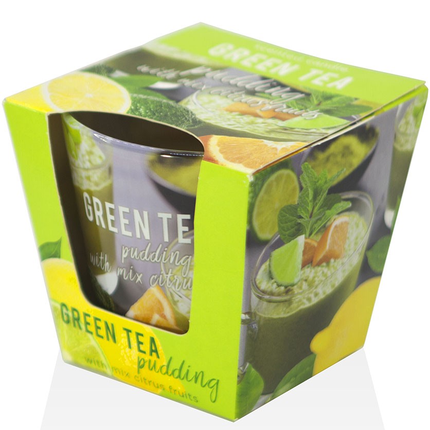 Ly nến thơm tinh dầu Bartek Green Tea 115g QT04964 - matcha trà xanh