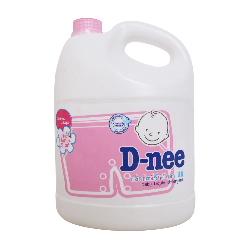 Nước giặt xả Dnee Thái Lan 3000ml màu hồng