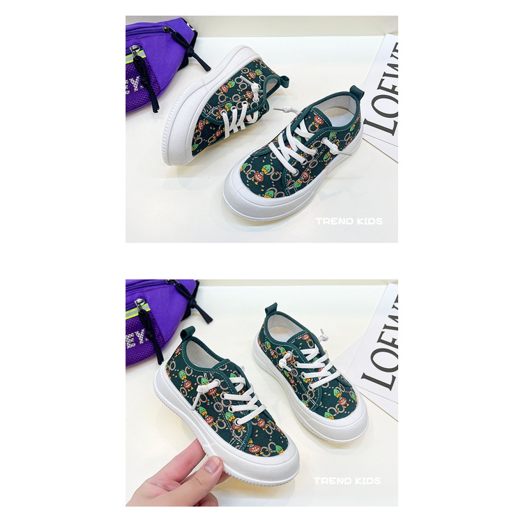 Giày AMILA vải canvas đế mềm thoáng khí phong cách phương Tây thời trang mùa thu cho trẻ em