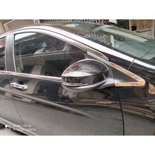 Viền cong kính + nẹp chân kính inox Honda City 2021 2022 2023 2024 Chất Liệu Inox Cao Cấp