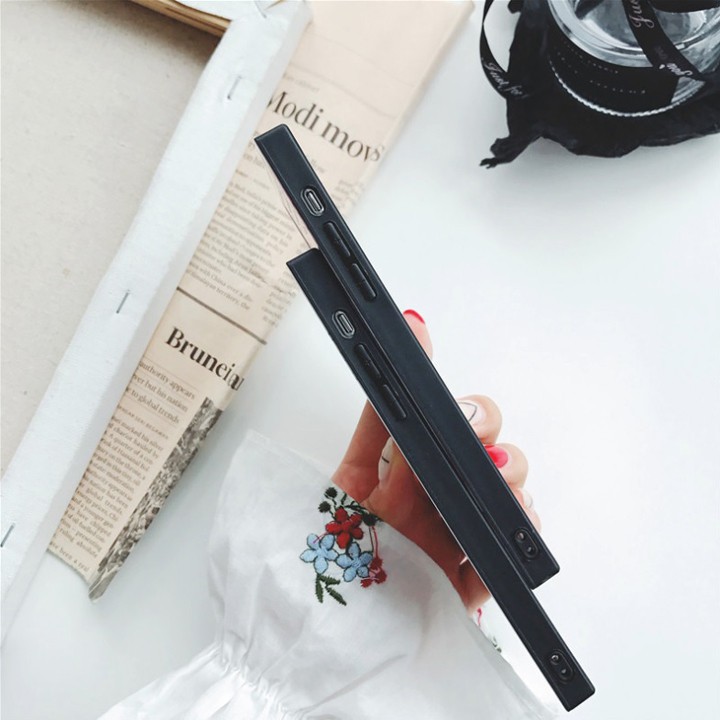 Ốp Lưng iPhone 7/8/7/8Plus/X/XS/XR/XSMax/11/12/13 Kiểu Đá Cẩm Thạch 4 Góc Vuông - Mã TZAC257