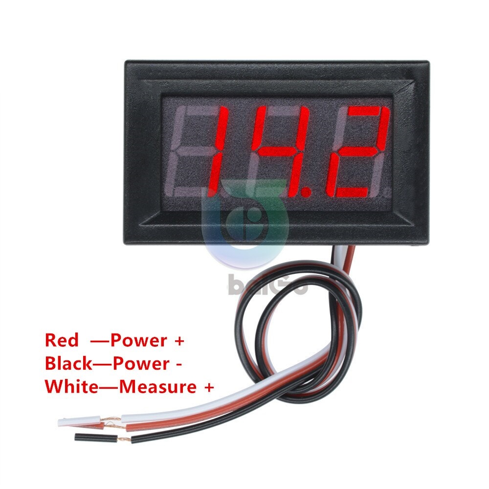 Đồng hồ đo điện áp, Vôn kế DC 0-30V - Size lớn 0.56 inch