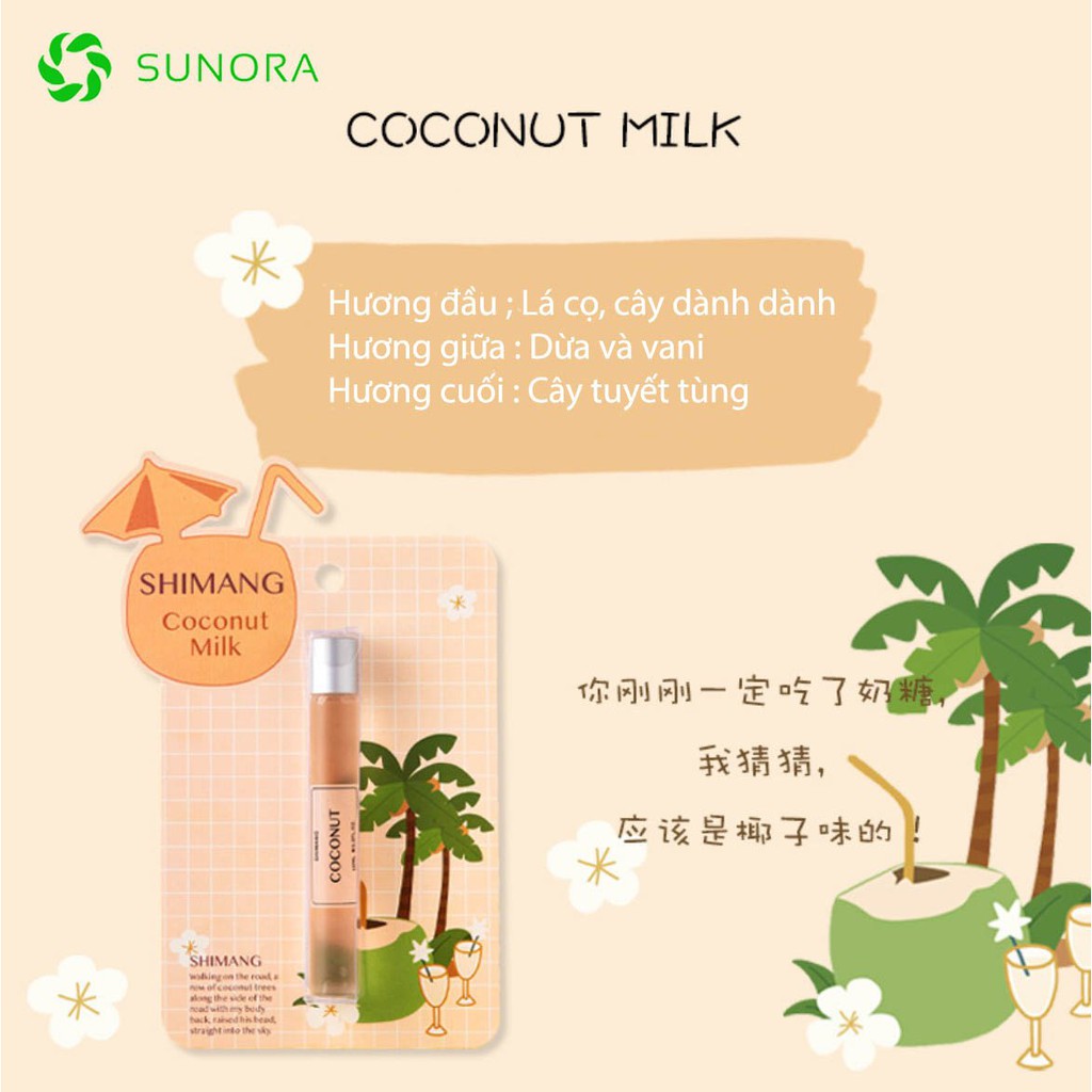 Nước Hoa Mini Bỏ Túi Dạng Ống Lăn Shimang 15ML Dream Siêu Dễ Thương