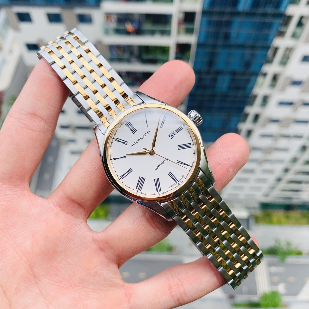 Đồng hồ nam chính hãng Hamilton Valiant H39525214 - Máy cơ tự động Thụy Sĩ - Kính Sapphire