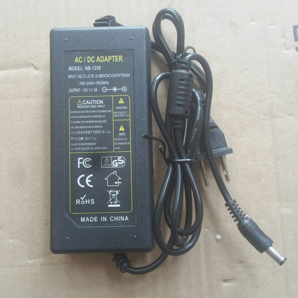 Bộ nguồn adapter 12V 5A