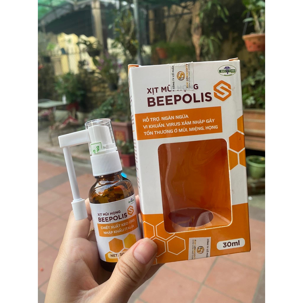 Xịt Mũi Họng Keo Ong Bepolis 30ml - Giúp ngừa khuẩn, giảm ho, đau rát, ngứa họng