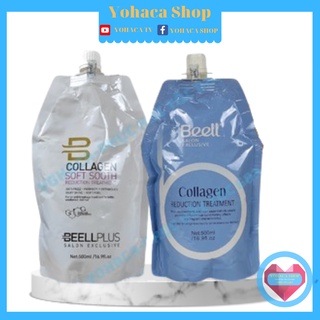 Kem ủ Tóc Beell Plus Collagen keratin Phục Hồi Siêu Mượt 500ml