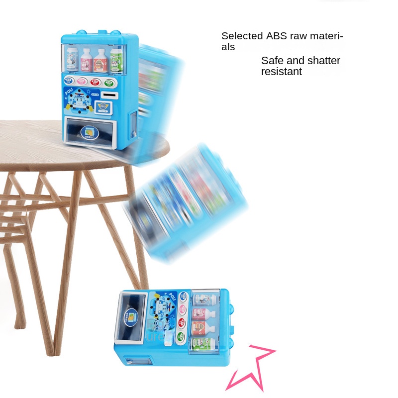 Đồ Chơi Máy Bán Nước Tự Động Trẻ Em BBS. Đồ Chơi Máy Bán Hàng Thông Minh Cho Bé Trai Bé Gái Poli