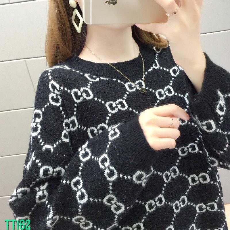 ❤️FREESHIP❤️Áo len dáng rộng chữ cực đẹp hàng qc sin sò Uy Tín Luôn!Free size from <<65kg