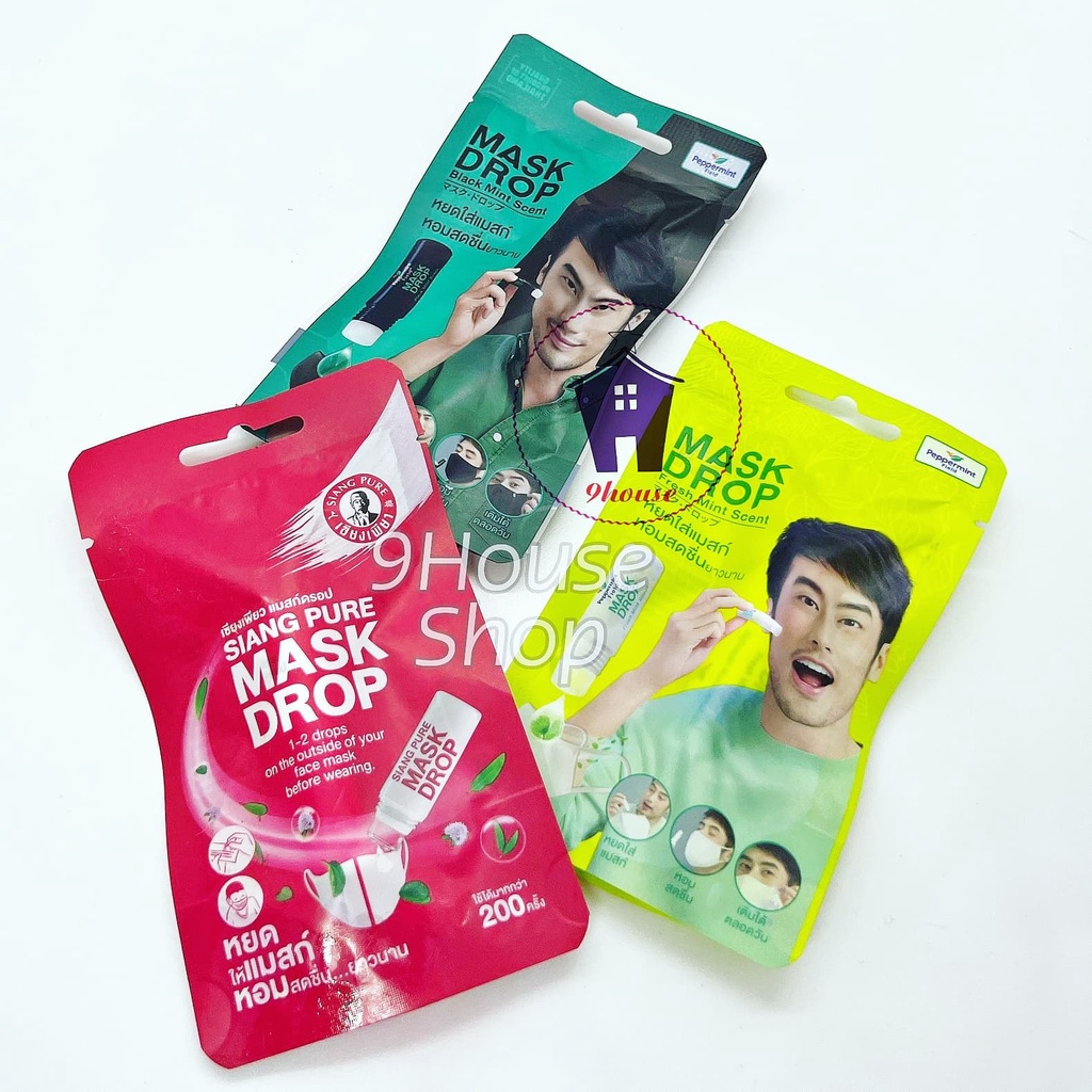 01 Dầu Bạc Hà Bôi Khẩu Trang MASK DROP Thái Lan 3ml