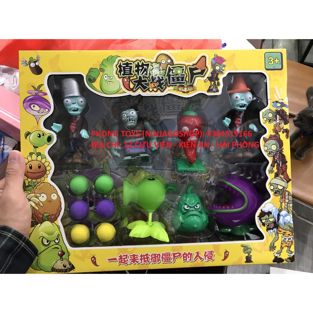 Bộ đồ chơi Hoa quả nổi giận Plants And Zombie phần 3 : cuộc chiến của hoa quả và Zombie