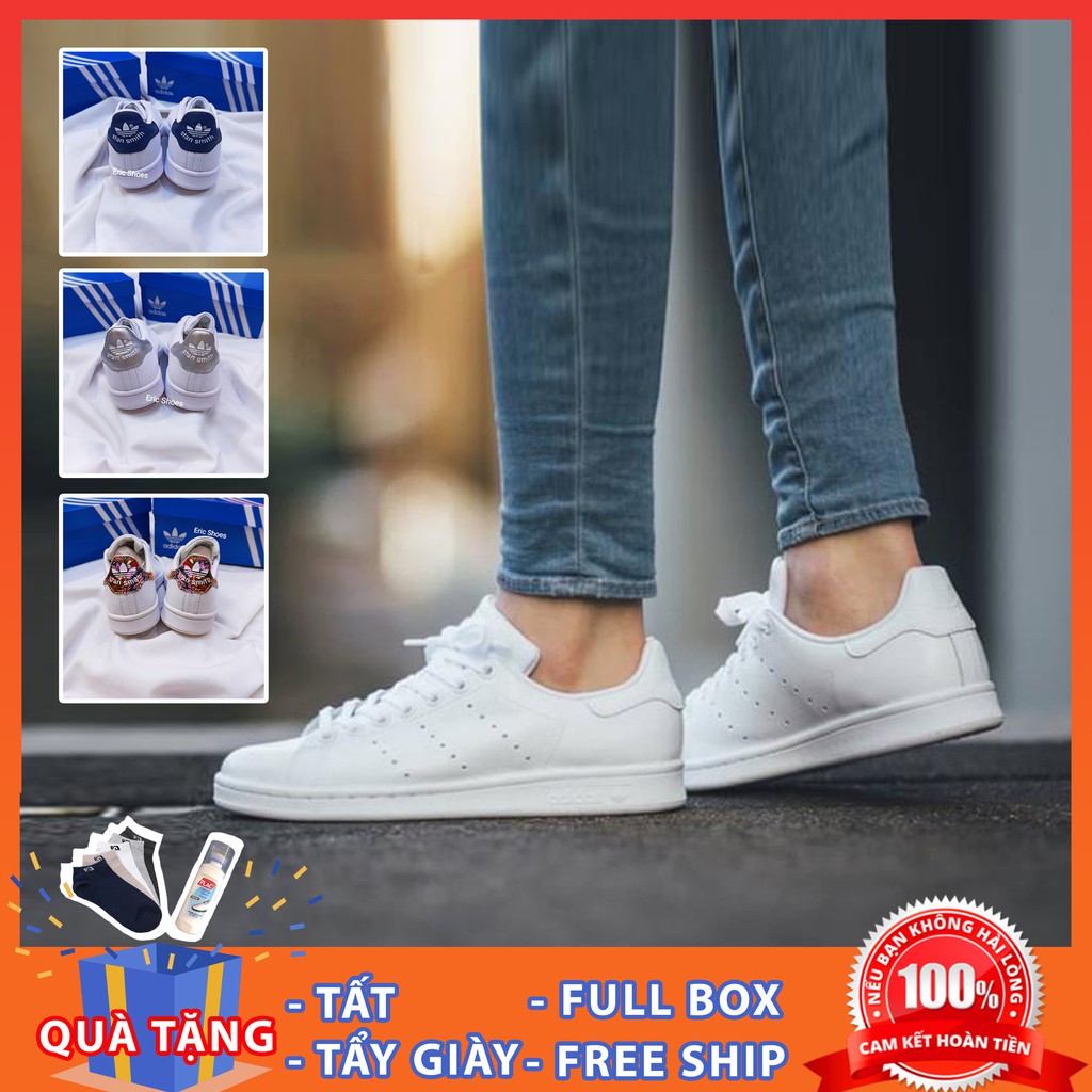 Giày thể thao da trơn Stan Smith nam nữ, Sneaker trắng basic đế bằng (part 2)