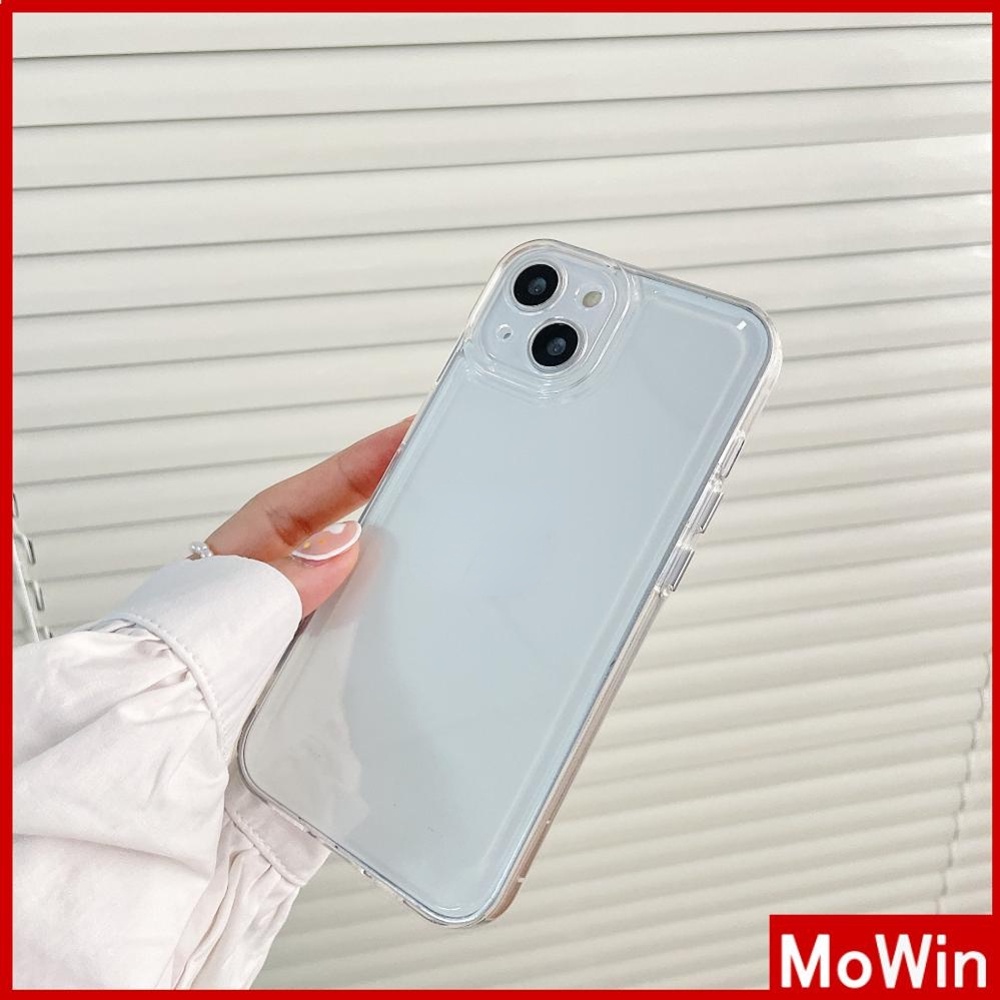 Ốp điện thoại silicone mềm trong suốt HD nút mạ dày chống va đập thích hợp cho iPhone 13 Pro Max 12 Pro Max 11 7 Plus