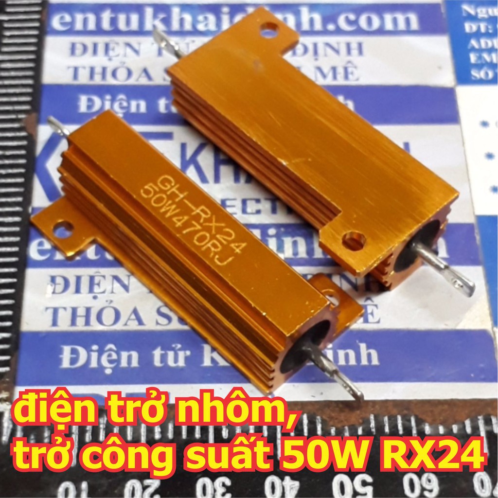 điện trở nhôm, trở công suất 50W 5% RX24 kde5916