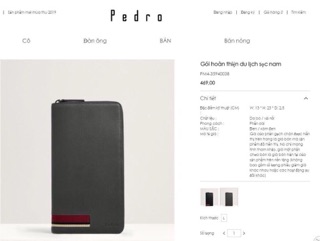 VÍ PEDRO DÀI SIZE LỚN