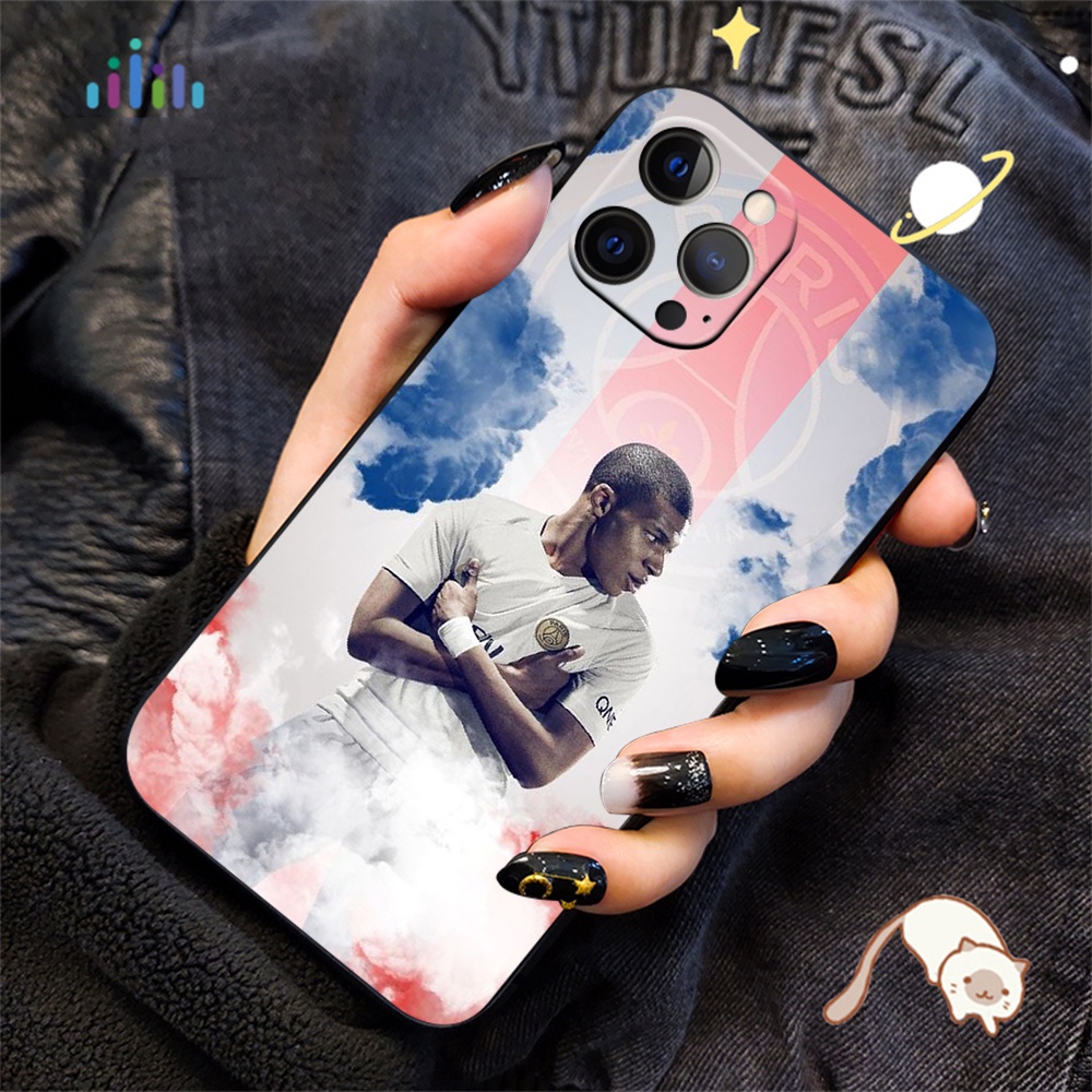 Ốp Điện Thoại tpu Dẻo Họa Tiết Cầu Thủ Bóng Đá kylian mbappe Cho iphone 7 8 7 + 8 + 6 + 6s + xr xs max 5 5s 59w
