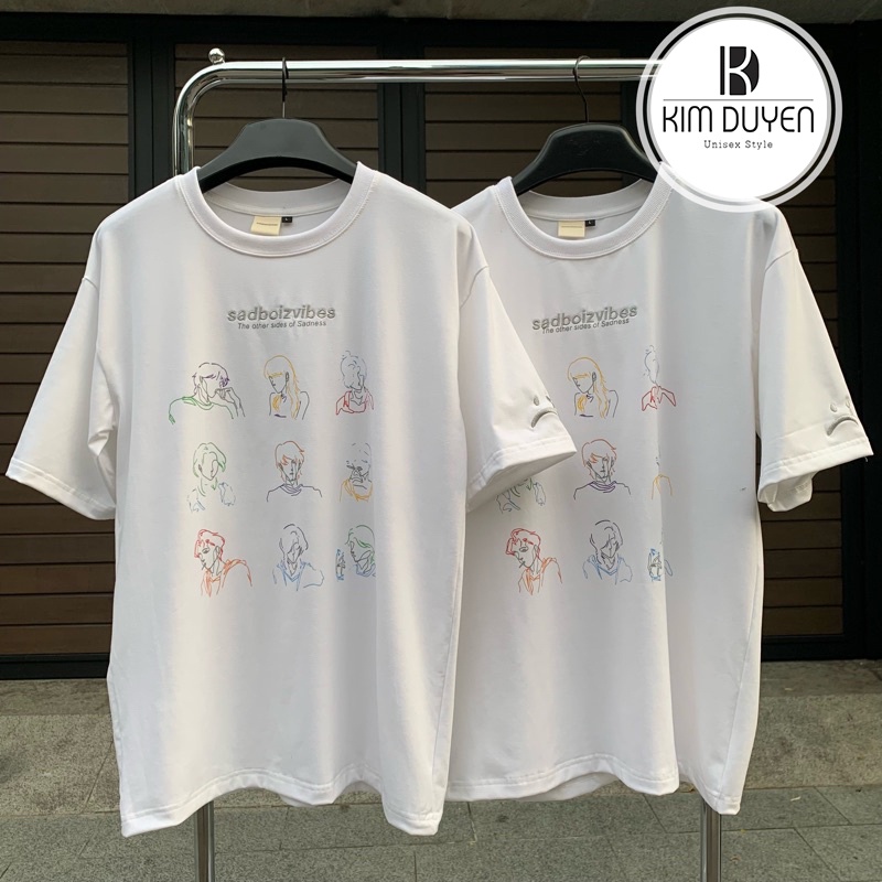 Áo Thun In Hình Nhiều Người - Áo thun tay lỡ form rộng Unisex 38-65kg Nam Nữ  [VIDEO+ẢNH THẬT]