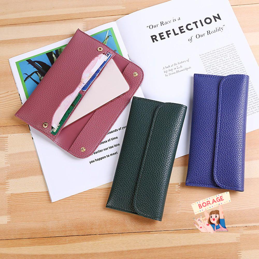 Ví Da PU BORAG Dáng Dài Đựng Điện Thoại