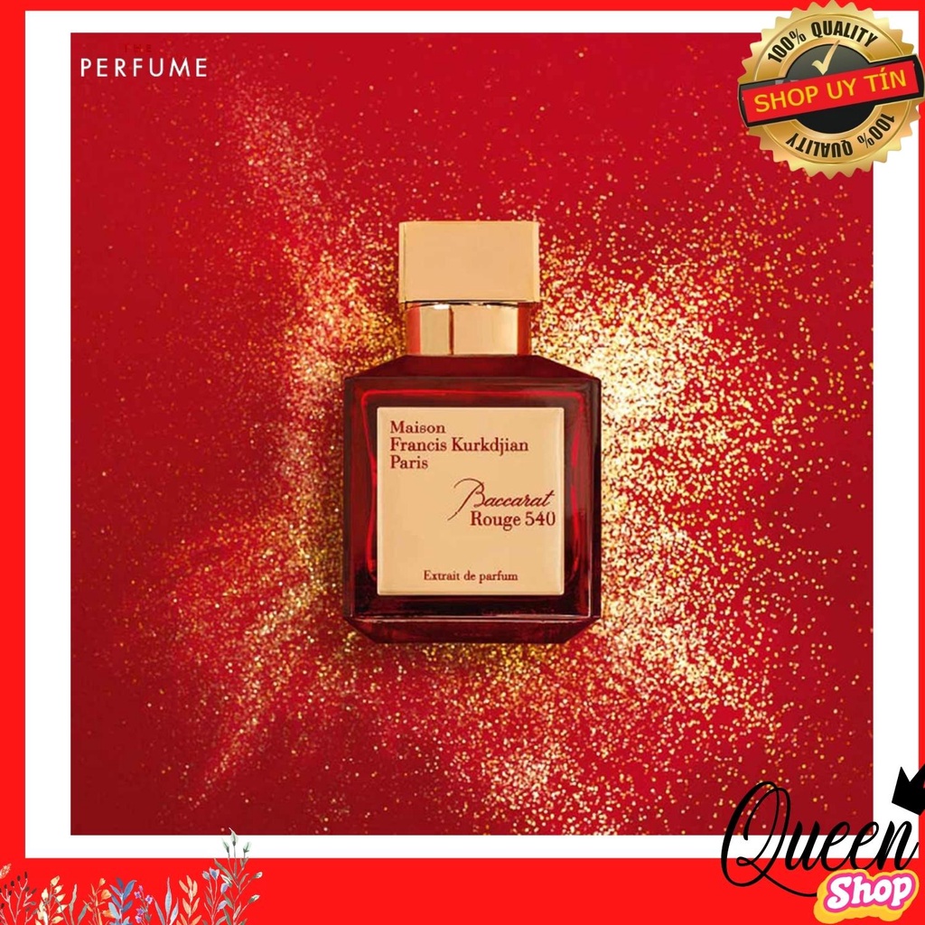QUÀ TẶNG 50K| Nước hoa Dubai nội địa Maison Baroque rouge extrait Baccarat Rouge 540 Hương sang trọng sắc sảo, ngọt ngào
