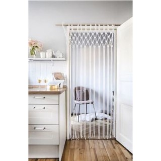 Rèm cửa macrame đan thưa đơn giản, nhiều size