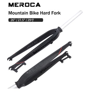 Meroca phuộc trước xe đạp phuộc cứng xe đạp leo núi phuộc phanh đĩa hợp kim nhôm siêu nhẹ 26/27.5/29 inch phuộc cứng xe đạp