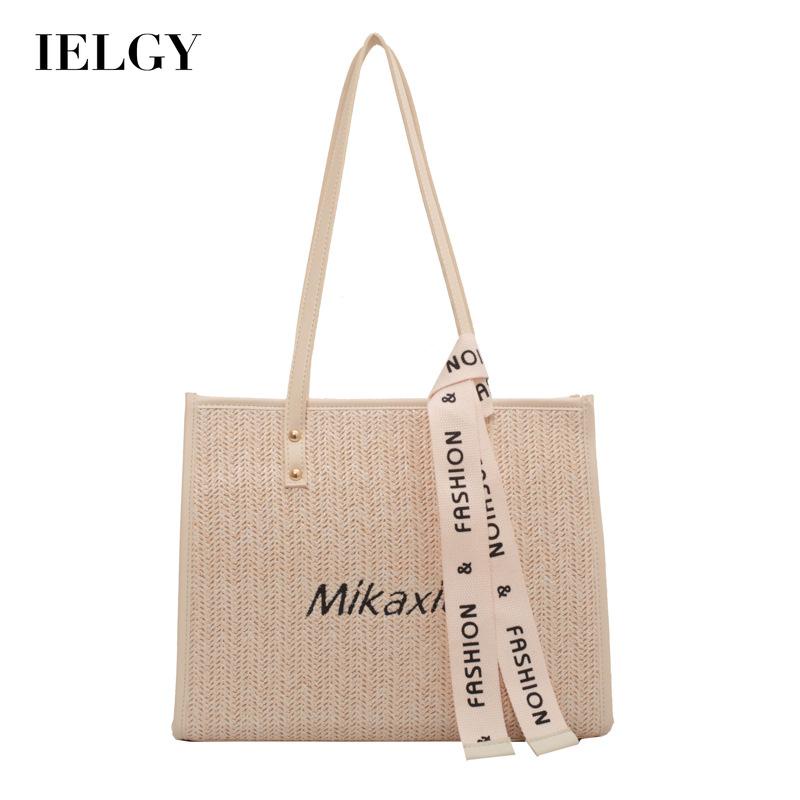 Túi Xách Đeo Vai Đan Cói Cỡ Lớn Thời Trang Nữ Sành Điệu