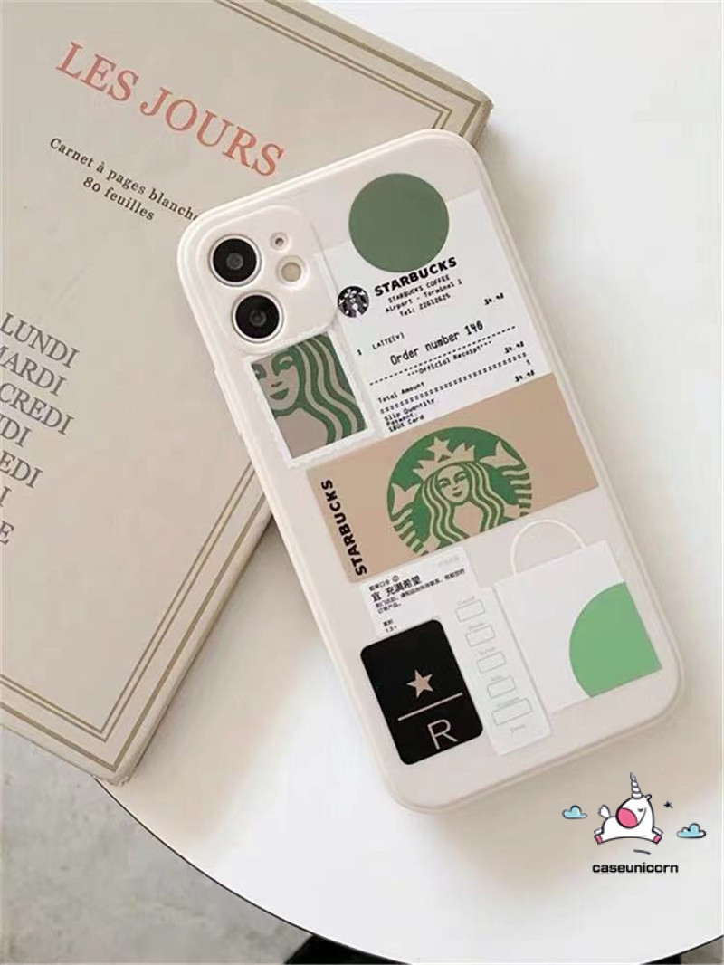 Ốp Lưng Phối Hình Starbucks Thời Trang Cho iPhone 12 11 8 7 6 6s Plus X XR XS Max 11Pro 12 13 Pro Max SE 2020