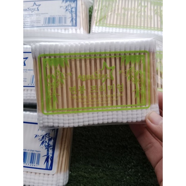 Tăm Bông ráy tai thân gỗ AquaStar