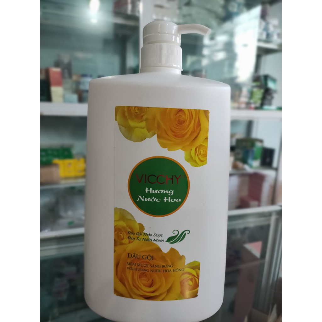 Dầu Gội Vicchy Bạc Hà, Nước Hoa - 1,4L