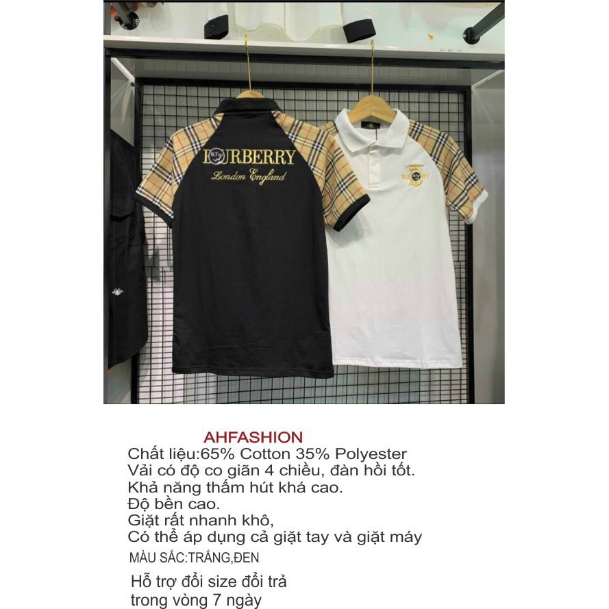 Áo thun nam có cổ tay ngắn thêu logo phối kiểu BBR chất đẹp co dãn mẫu mới nhất giá rẻ cao cấp | BigBuy360 - bigbuy360.vn