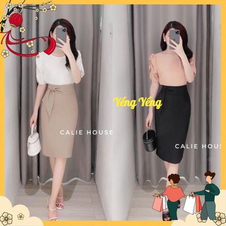 CVN23 - CHÂN VÁY BÚT CHÌ CẠP NƠ ĐAI VNXK