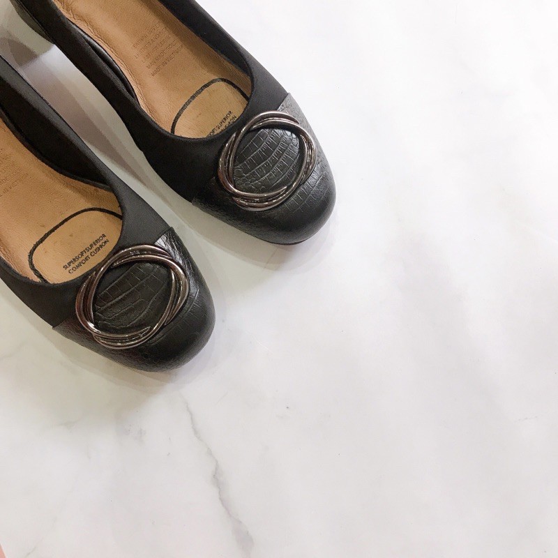 Giày công sở gót vuông 5cm Supersoft xuất Úc