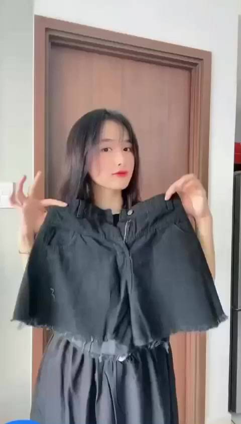 Quần Đùi Bò Nữ Ống Loe - Quần Short Jeans Nữ Lưng Cao Phong Cách Hàn Quốc Cực Xinh | BigBuy360 - bigbuy360.vn