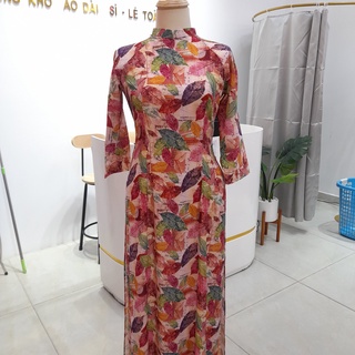 Áo Dài Đẹp 2022, Áo Dài Thiết Kế, In 3D- Mã H63