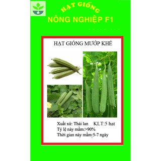 Gói 5 hạt giống mướp khế