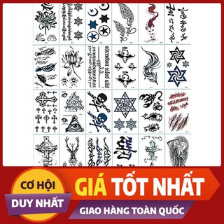 Set 30 miếng dán hình xăm độc đáo 1652 USA STORE88