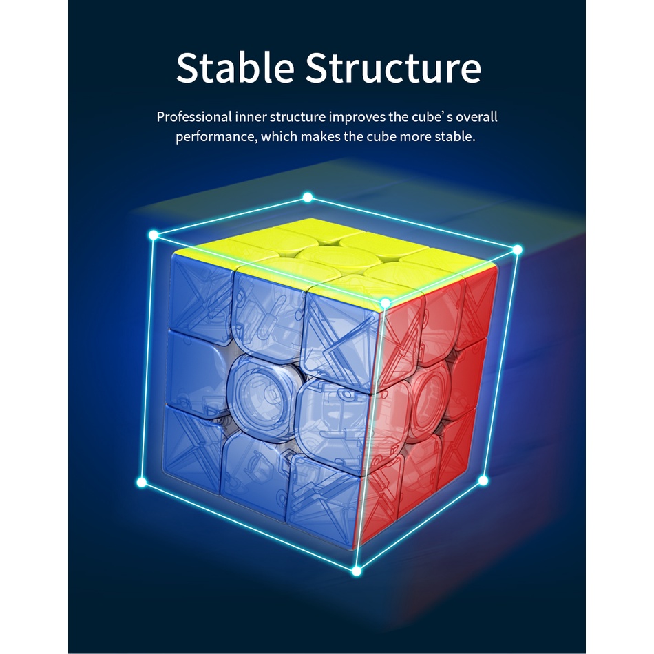 Rubik 3x3 Nam Châm MoYu Giá Rẻ MeiLong 3M Có Nam Châm Sẵn