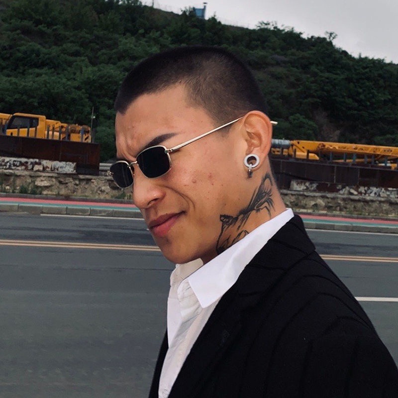 Kính mát gọng vuông nhỏ phong cách thời trang Hàn Quốc dành cho nam và nữ