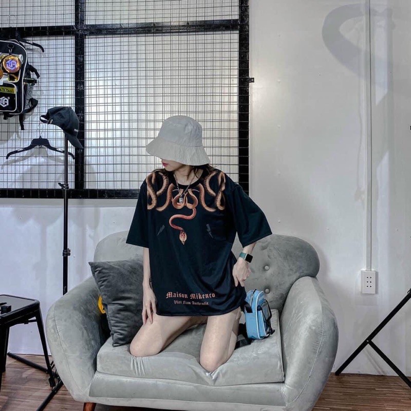 [ Giá Huỷ Diệt ] Áo thun dáng rộng tay lỡ - rắn 3D | BigBuy360 - bigbuy360.vn