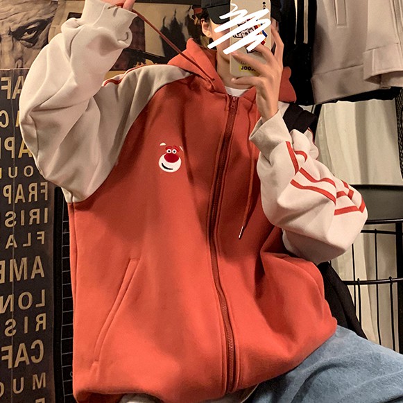 Áo khoác hoodie có mũ trùm đầu kích thước rộng thời trang cho giới trẻ