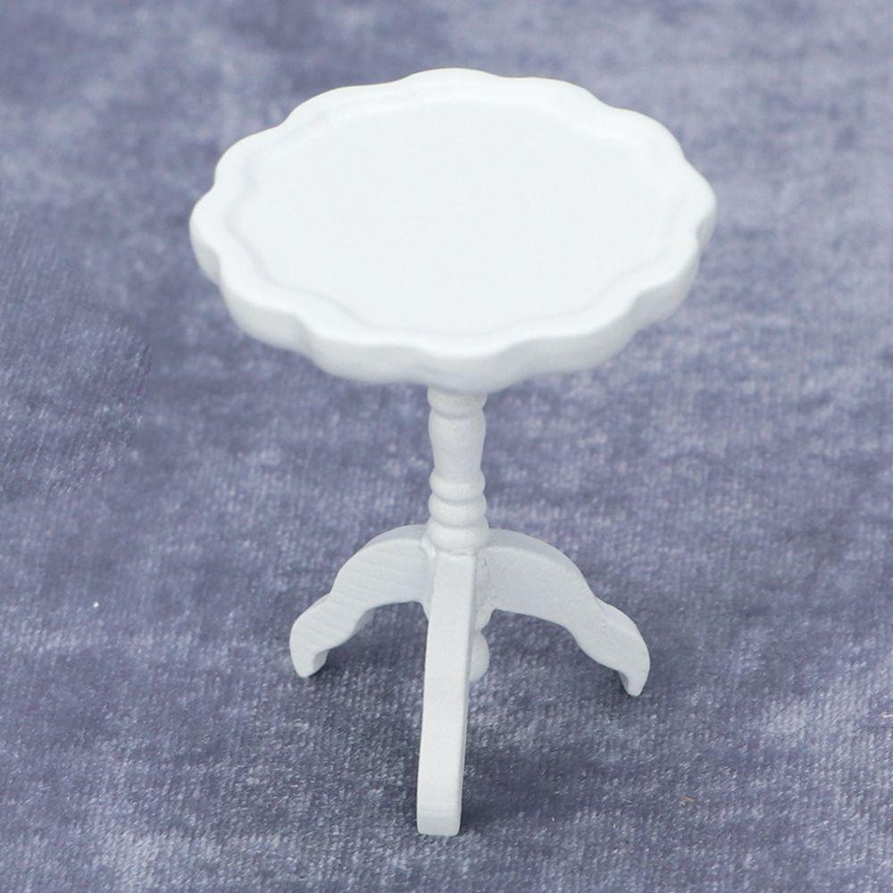 Bàn Cà Phê Mini 4.5 * 4.5 * 5.5cm DIY Trang Trí Nhà Búp Bê 1: 12