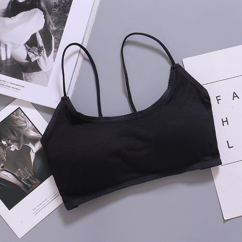 Áo ngực nữ chéo dây màu trơn thoáng khí