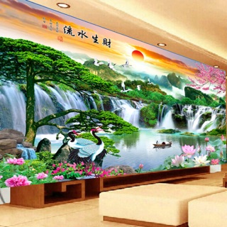 Tranh thêu phong cảnh đẹp 150x97cm