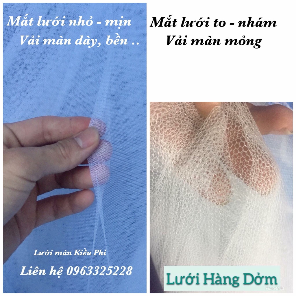 Màn chụp tự bung đỉnh vuông gia đình Kiều Phi - mùng tự bung người lớn gấp gọn tiện dụng