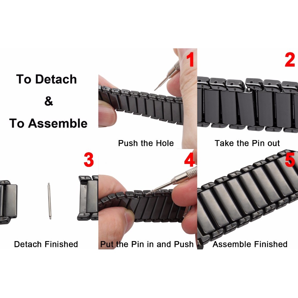 Dây Đeo Bằng Gốm 22mm Cho Đồng Hồ Thông Minh Huami Amazfit GTR 2 3 4 2e 47mm GTR2 GTR2E GTR4 GTR3 Pro PACE Stratos 2 2S 3