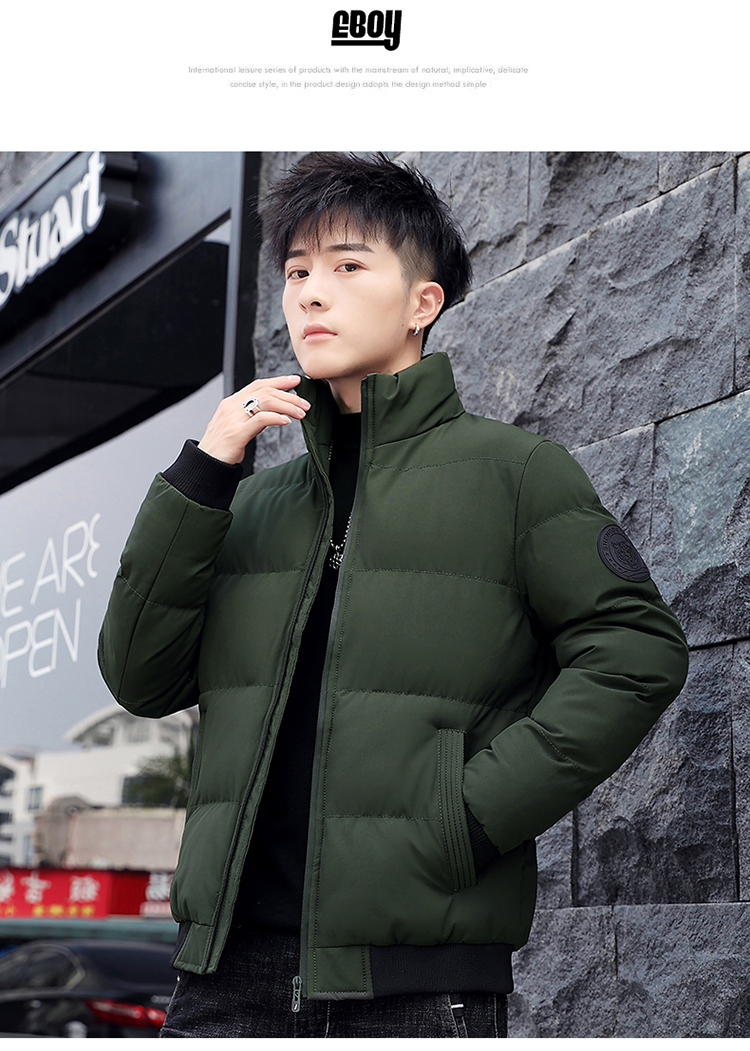 Spot 2020 autumn and winter new down cotton padded jacket for men's hooded Korean fashion | WebRaoVat - webraovat.net.vn