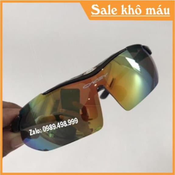 [Xả kho cắt lỗ]  Bộ mắt kính thể thao OAKLEY 5 trong 1